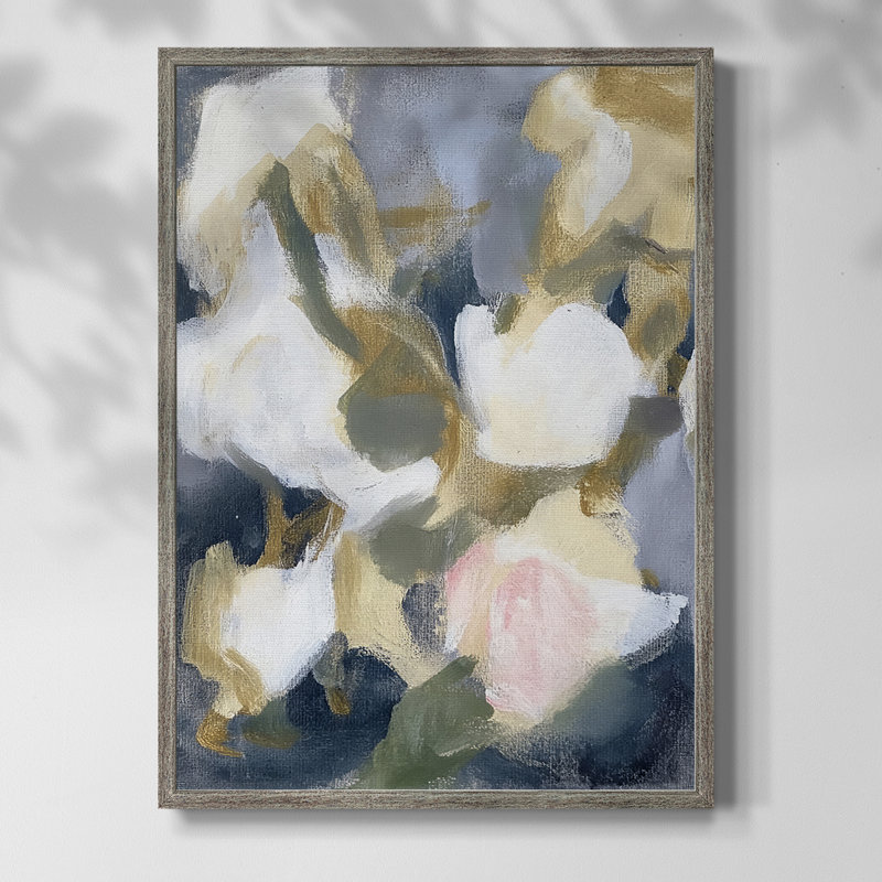 Reproduction encadrée FLORAL Series DCL III - bois massif, H 15 po x l 12 po