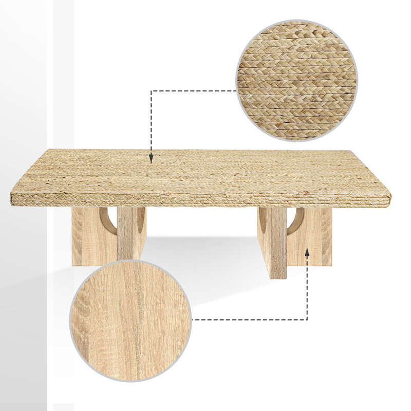 Rectangular Rattan Coffee Table