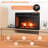 26 in. Electric Fireplace Insert with 3 Brightness Levels, Timer, Flame and Heat Work Separately Fireplace Heater