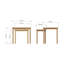 Daris Nest Of 2 Side End Tables. Solid Oak. Fully Assembled.