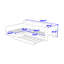 Platform Bed with Trundle, Drawer, Built-In Storage Shelves and Charging Station-2002463964