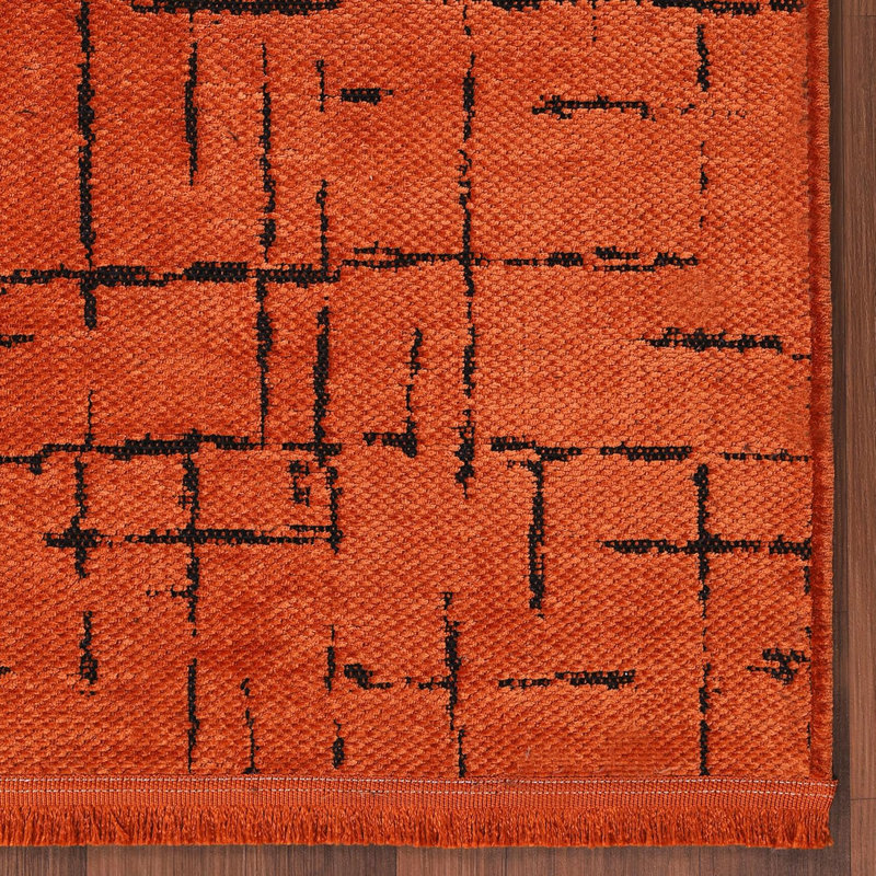 Non Slip Area Rug Low Pile Bedroom Rugs Machine Washable Floor Mat Living Room Carpet - NT0201, Rectangle 80 x 150 cm