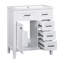 Armoire de meuble-lavabo 30 po avec lavabo et tiroirs, structure solide et panneau de fibres à densité moyenne