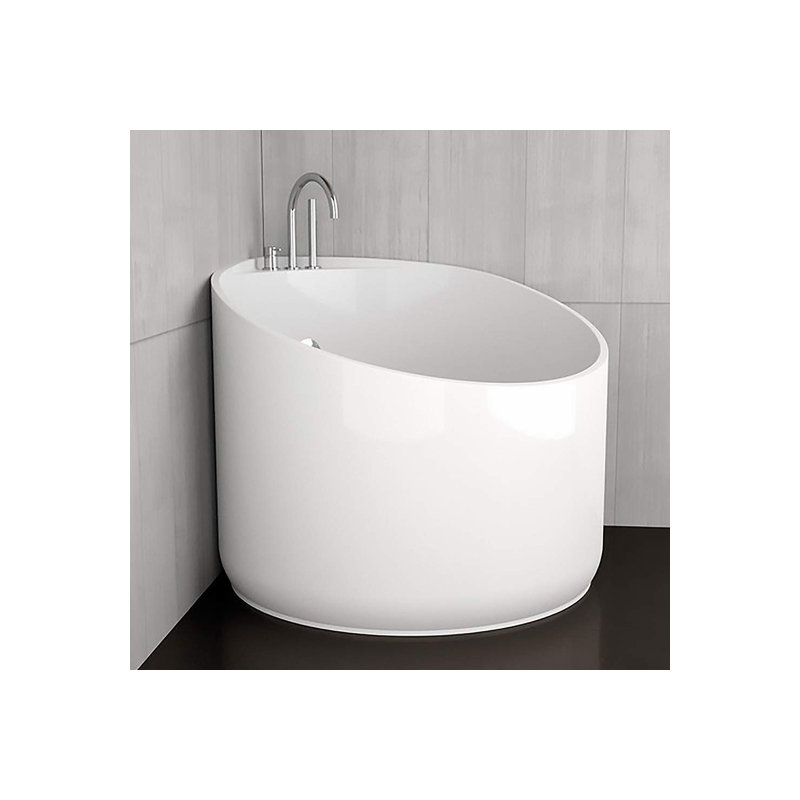 Nova 44.9'' L Freestanding Soaking Bathtub, White