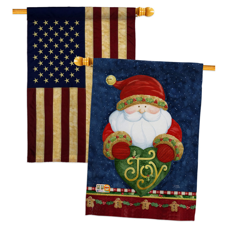 Drapeau de maison à 2 côtés en polyester / mélange de polyester 40 x 28 po