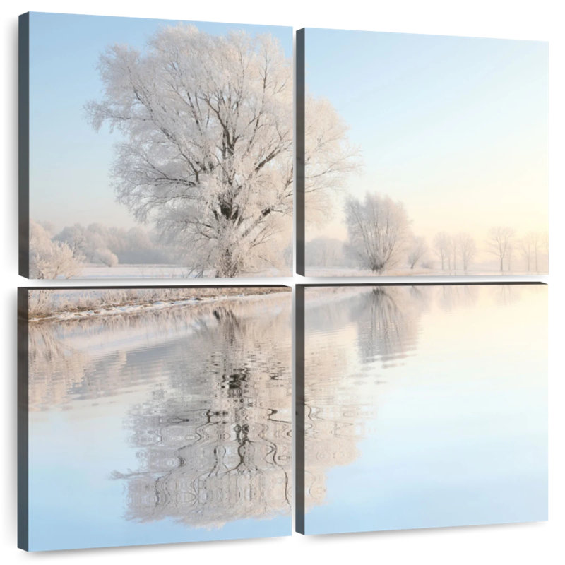 Alvord Snowy Trees Reflection