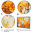 «Orange American Basswood Essence III - Tree Multipanel», art mural sur toile