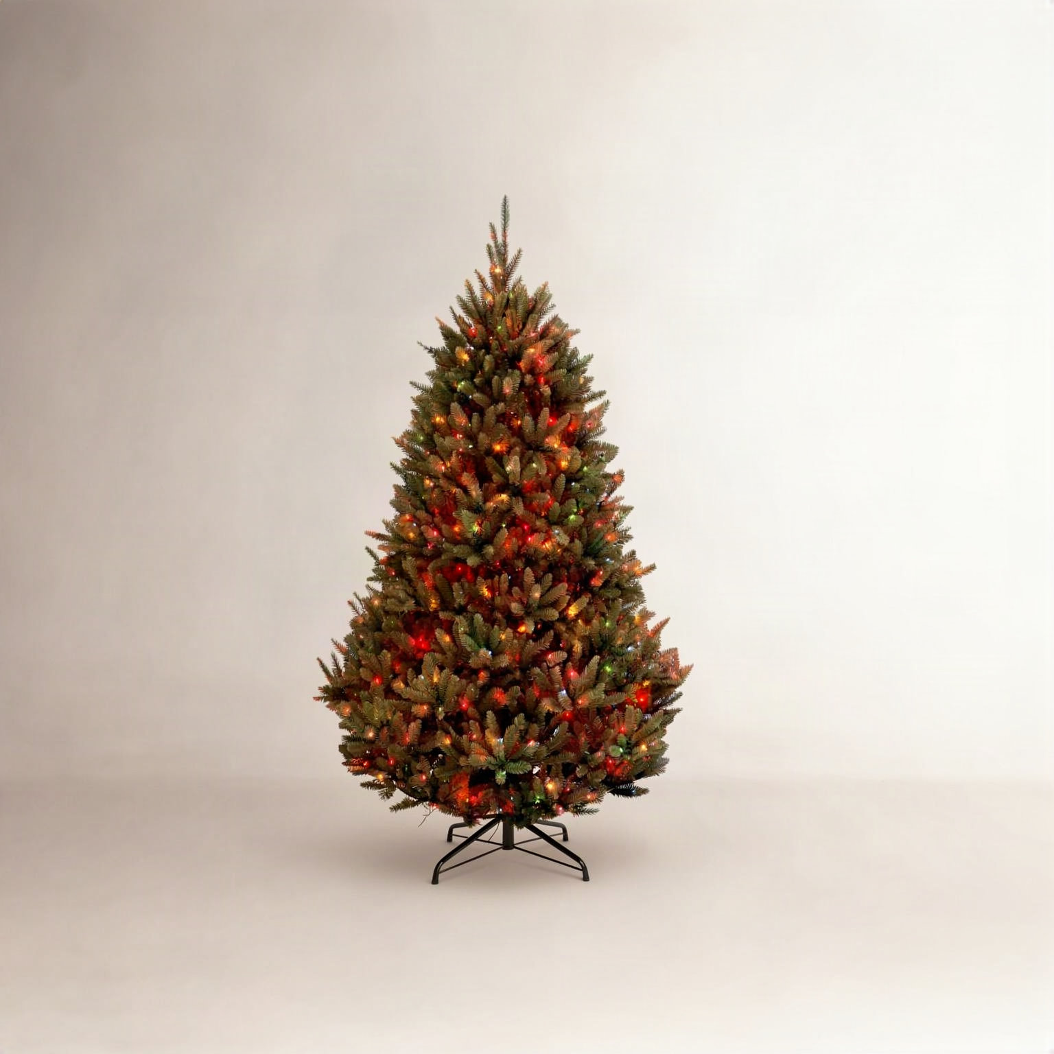 Fraser 7.5' Pre-Lit Fir Tree, Multi-Colored Lights