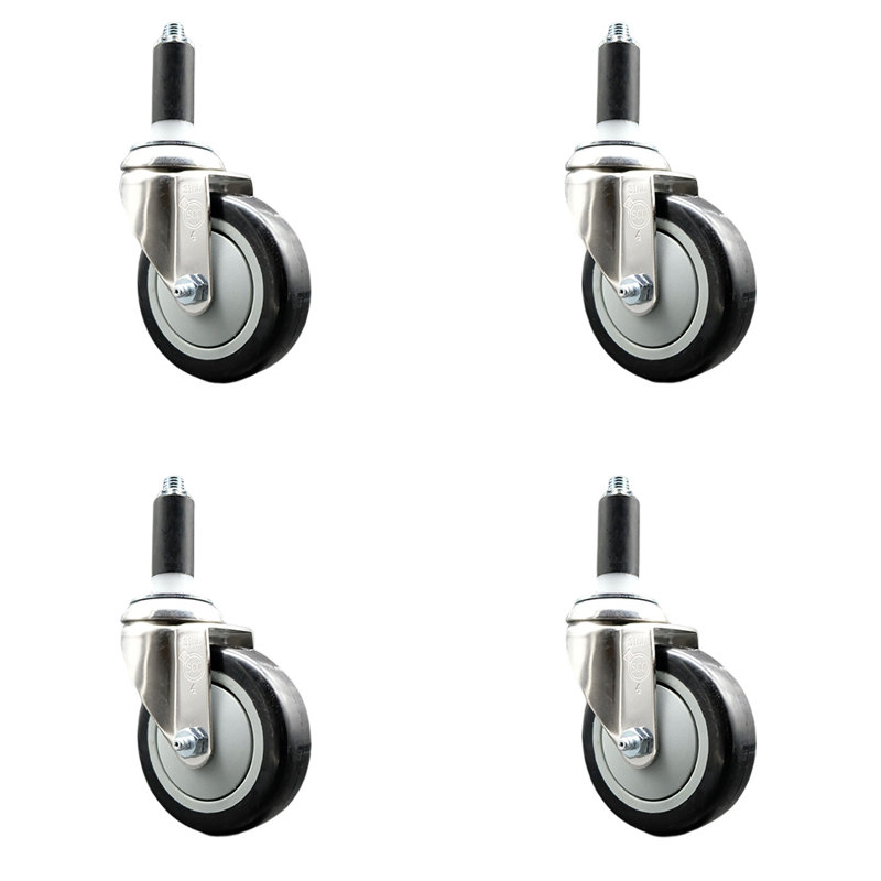 Polyurethane Casters, Black