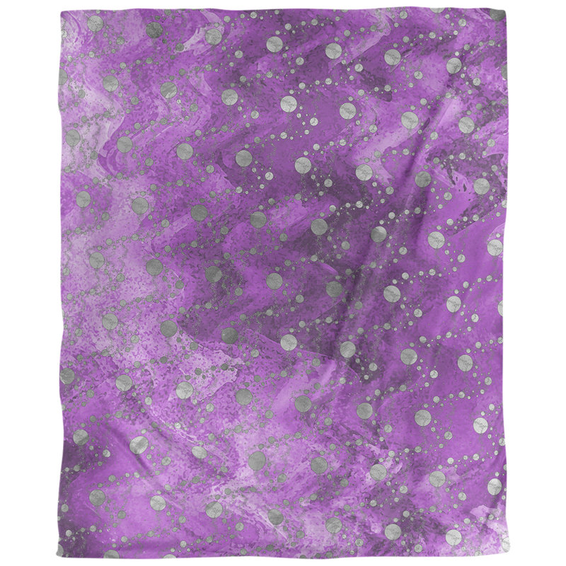 Housse de couette Katelyn Elizabeth, Polyester brossé, Housse de couette simple TG, Violet
