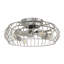 Ventilateur de plafond en cage 19,7 po avec ensemble d'éclairage et télécommande