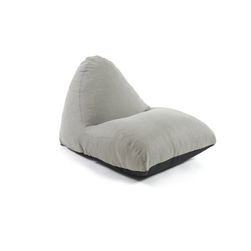 Fauteuil à billes et chaise longue Jumbo, Polyester beige