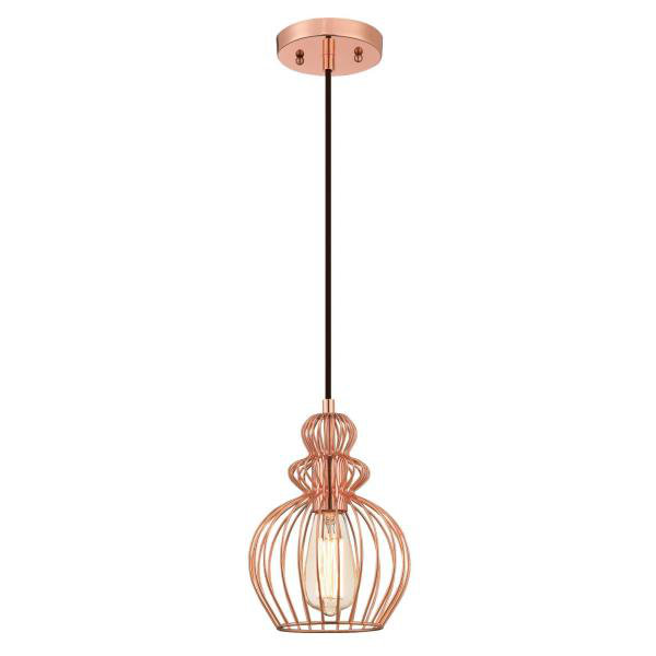 Yousef 1 - Light Geometric Pendant, Copper