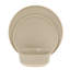 Service de vaisselle Gibson Elite Humphrey Lane 12 pièces (service pour 4) assiettes et bols en grès céramique réactive - blanc-124521494