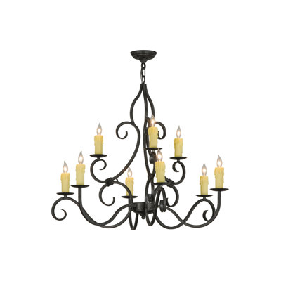 9 - Light Dimmable Empire Chandelier