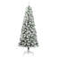 Artificial Hinged Christmas Tree Green and white-1629112161