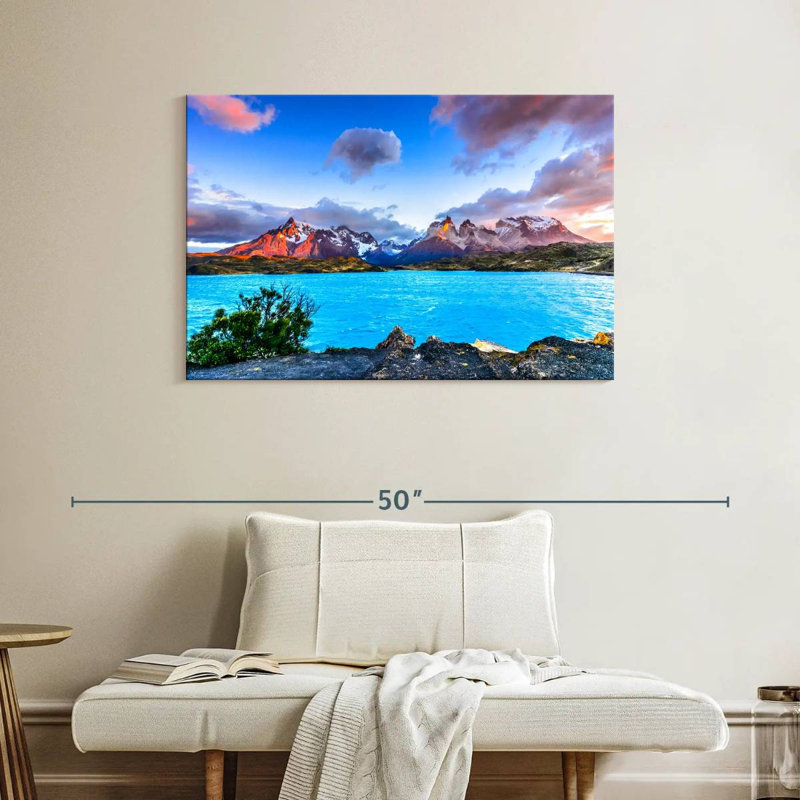 Paysage d'Alvord Torres Del Paine, H 26 po x l 39 po