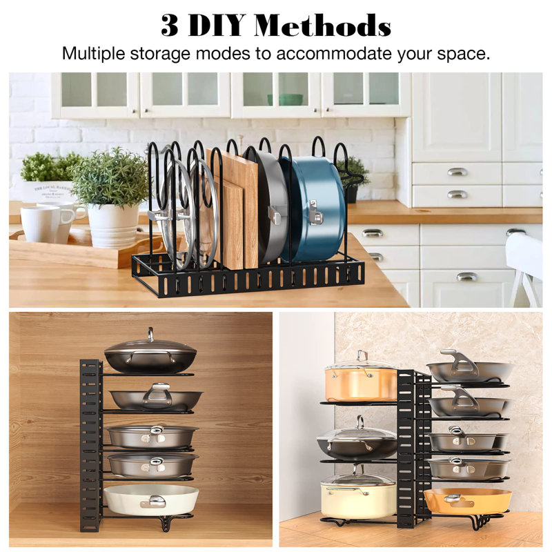 Metal Rectangle Free Standing Pot Rack