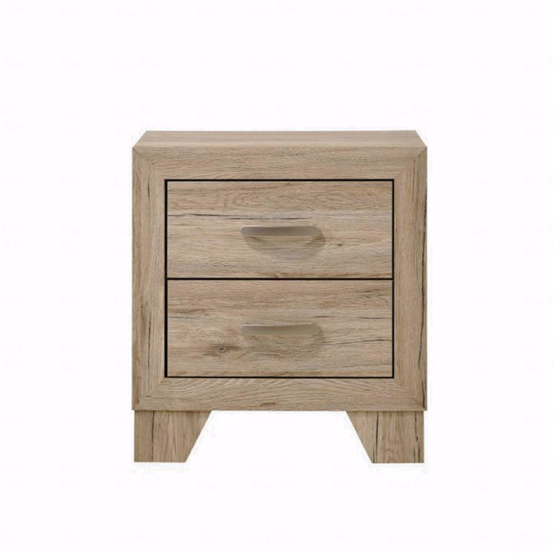 2 Drawers Pb Nightstand In Natural Finish