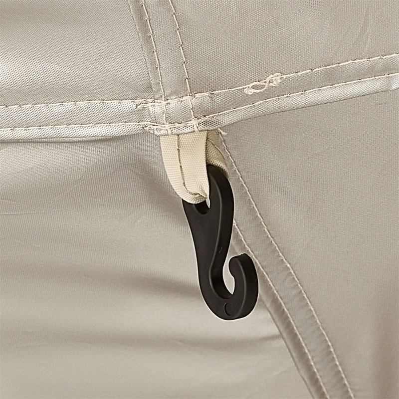 Tente de douche de camping avec piquets, cordes, sac de transport et barre transversale