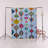 Blue-Themed Multi-Colored Surrealist Shape Patterned Creative Modern Decorative Rug-1569121511