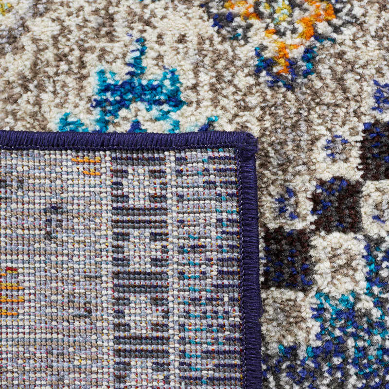 Ekam Performance Southwestern Rug, Round 6'7"