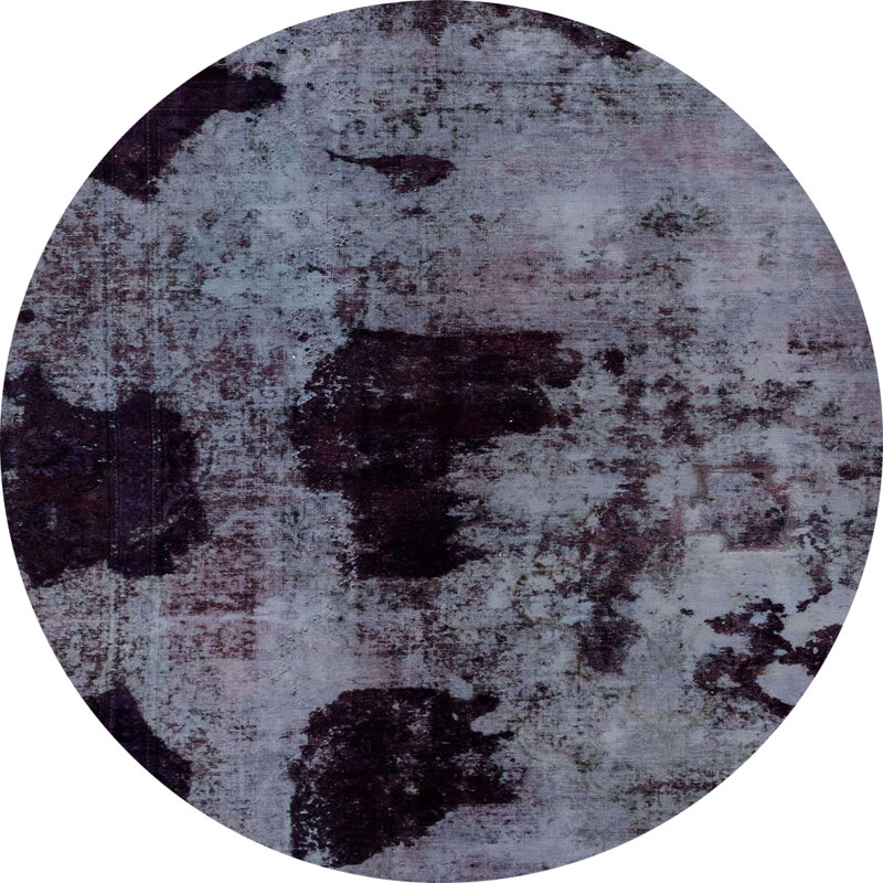 Abstract Indoor Rug, Round 8'