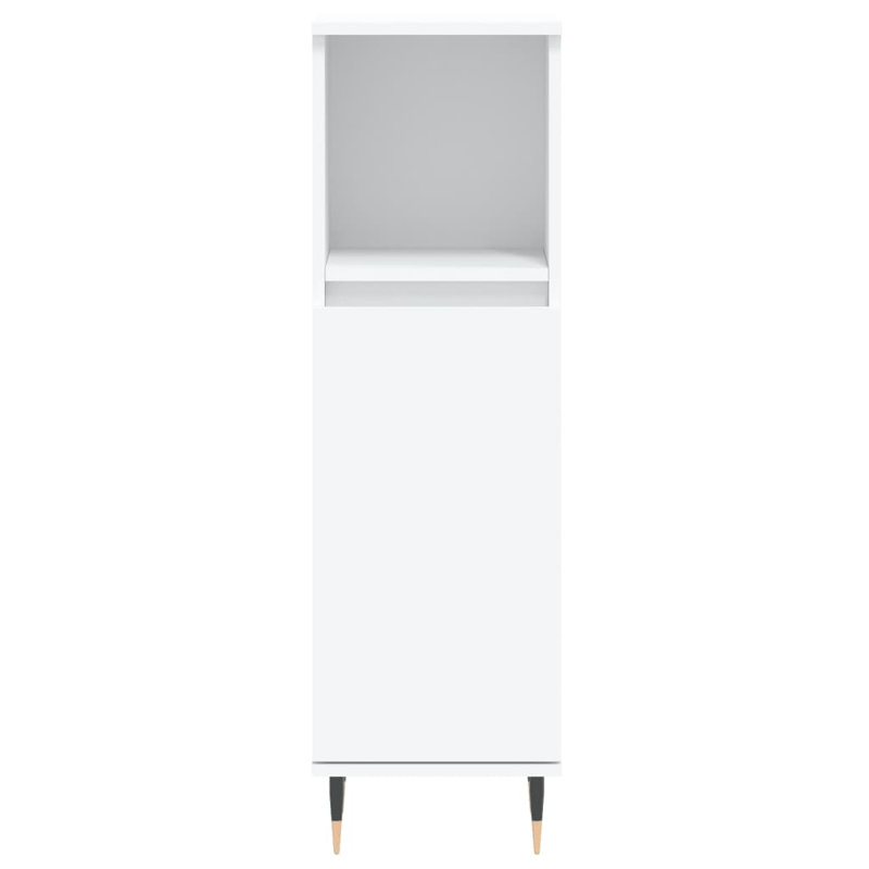 Llorente Bathroom Storage Furniture Set, White
