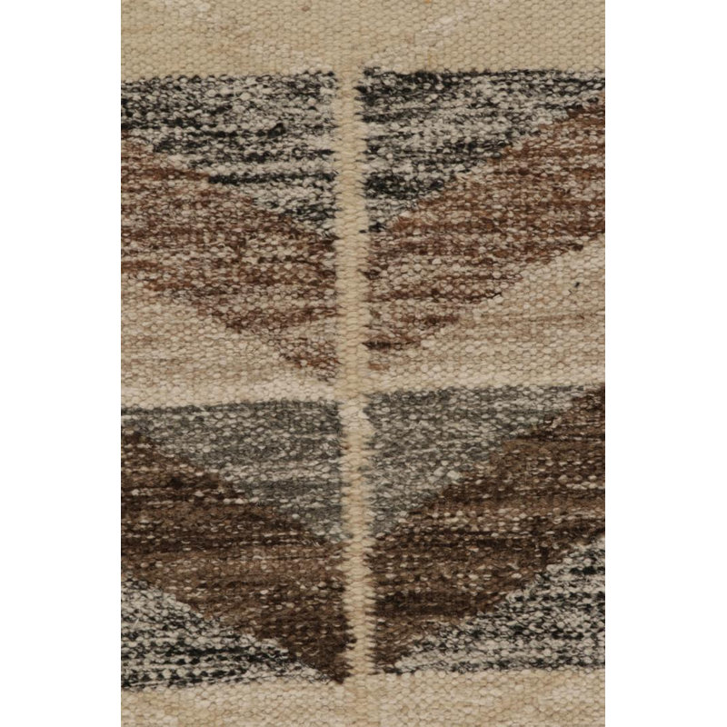 Scandinavian Wool Geometric Area Rug, Rectangle 9' x 12'