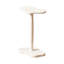 Élégant article blanc crème, dimensions: l 13,8 po x P 9,4 po x H 20,1 po [largeur x profondeur x hauteur]
