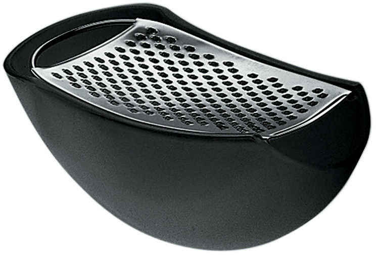 Parmenide Grater with Cheese Cellar, Black