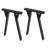 Ingamar Steel Table Leg,18'' Bench Legs,Coffee Table Legs,Set of 2