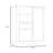 Nuzzo 109.8 Cm Wide 1 Drawer Highboard