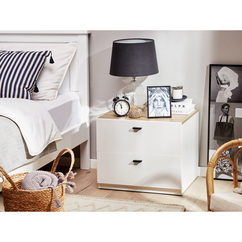 Gabele 2 Drawer Bedside Table