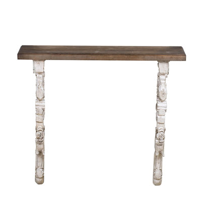 47X11x43" Mesmerizing Wall Shelf - Fir Wood Surface, White Decorative Body, Showcase Books, For Industrial, , French Country Decor Enchanting Natural Sense Of Top, , Display Keepsakes, Cottage-Chic,