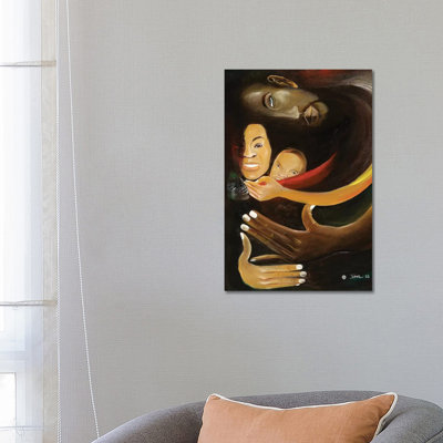 Together 1 Piece Wrapped Canvas Painting