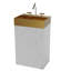 Meuble-lavabo sophistiqué avec lavabo intégré en acier inoxydable et grand espace de rangement