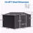 10X8 FT Outdoor Tool Storage Shed With Metal Foundation & Lockable Doors, All Weather Metal Sheds-121341648