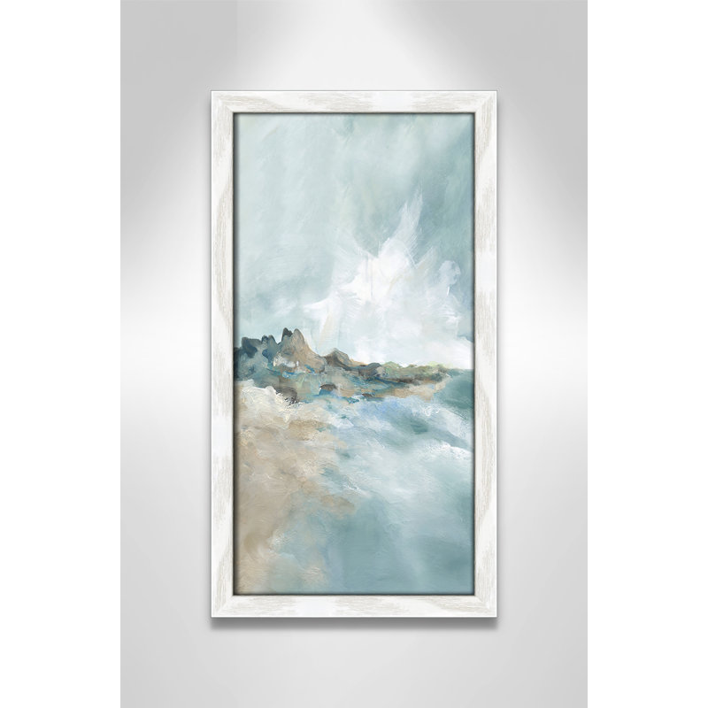 Imprimé Sandpoint par Carol Robinson, H 17 po x l 9 po x P 0,75 po, Reproduction encadrée sans passe-partout, Blanc