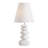 Oslo Ceramic White Stacked Stone 27 inch Table Lamp