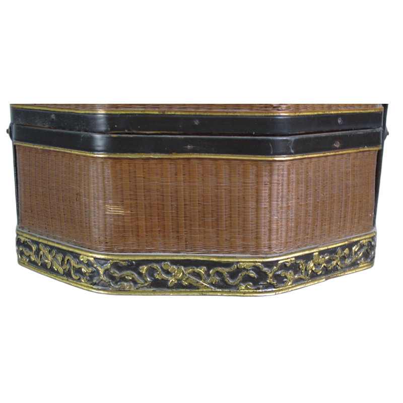 Asian Classic Bamboo Basket Decorative Box