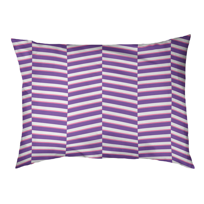 Coussin pour chien Cheng, Moyen (H 6,5 po x l 40 po x P 30 po), Mauve / Rose