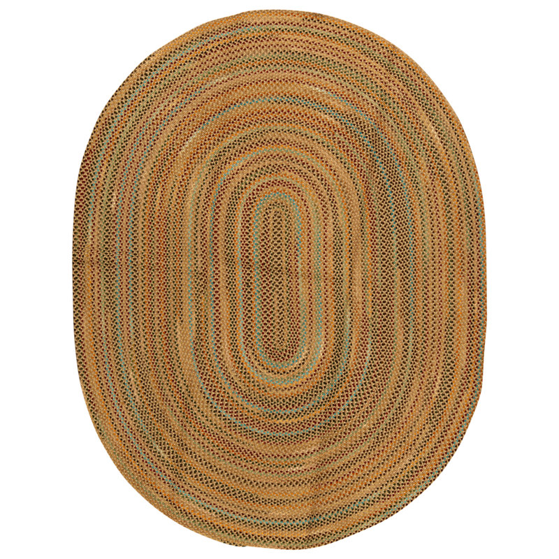 Hand Knotted Wool Area Rug in Tan