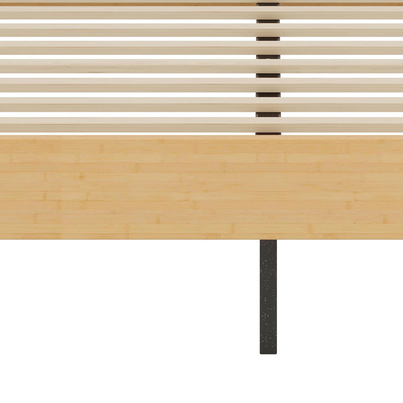 Sleek Platform Sleeping Base with Sturdy Internal Support Grid and Clean Lines, Natural