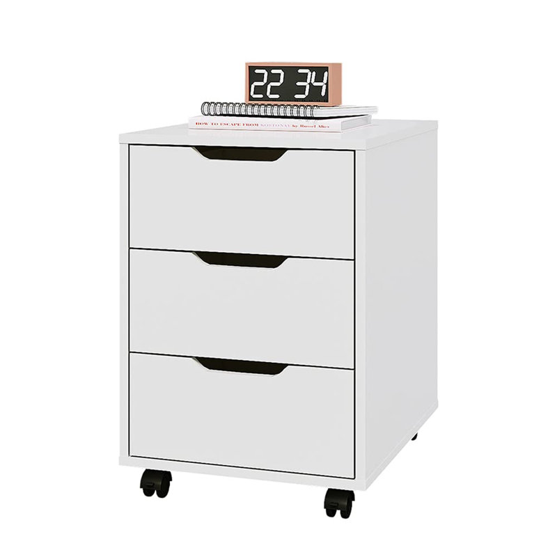 50cm Wide 3 -Drawer Mobile File Cabinet
