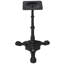 H27,95 Base de table en fonte avec 3 pieds en griffe de tigre, pied de table noir