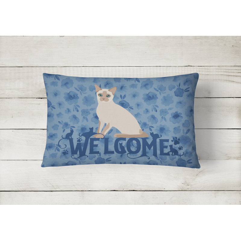  Coussin pour l'extérieur Tonkinese Cat Welcome