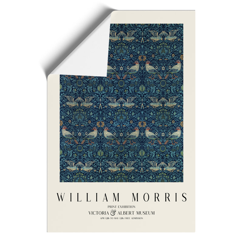 Birds Print by William Morris - Frameless Print, 42cm H x 30cm W x 0.1cm D