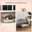 Niche pour chien avec auvent extérieur - lit blanc crème pour chiens de petite et moyenne taille