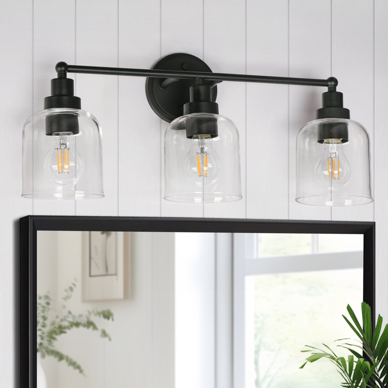 Leire 3 - Light Dimmable Modern Black Bathroom Vanity Light